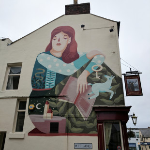 Frau Isa's Red Deer Mural